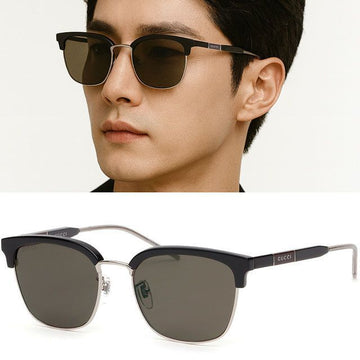 GUCCI Sonnenbrille GG0846SK 002 Herren Retro Halbrahmen Fashion 62831814