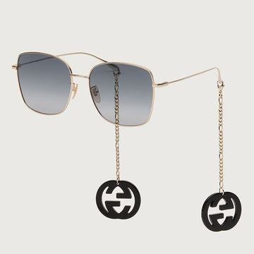Gucci Sunglasses GG1030SK 001 Chain Decoration Asian Fit 62831773