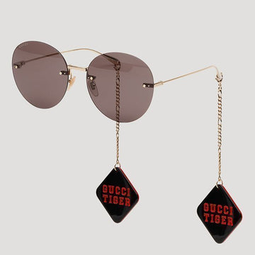 GUCCI Sonnenbrille GG1149S 008 mit Tiger Chain Verzierung 62831691