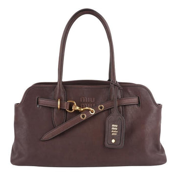 Miu Miu Avenue Napa Large Tote Bag 5BG310 2BBL F0NBL 148801723
