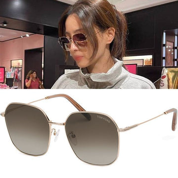 Tom Ford Sunglasses TF887-K Luxury Square Metal Oversized Asian Fit 124119034