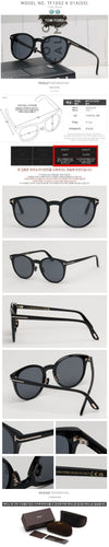 Tom Ford Sunglasses TF1052-K Round Horn Frame Asian Fit 124118890 [P]