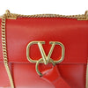 Valentino Red Color V Ring Chain Shoulder Bag 148808747 [P]