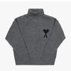 AMI Große Herz-Logo Intarsien Rollkragenpullover unisex UKS839 018 0504 148808739 [P]