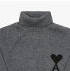 AMI Große Herz-Logo Intarsien Rollkragenpullover unisex UKS839 018 0504 148808739 [P]