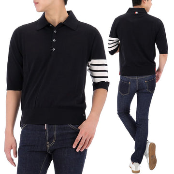 Thom Browne Diagonal Polo Short Sleeve Knit 26SS 148811645