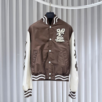 Louis Vuitton Tyler Collaboration Varsity Jacket Brown 48 148817416
