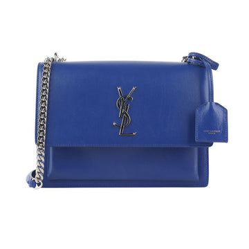 SAINT LAURENT モノグラムサンセットバッグ ミディアム シルバーチェーンショルダーバッグ 36123-1 148858140