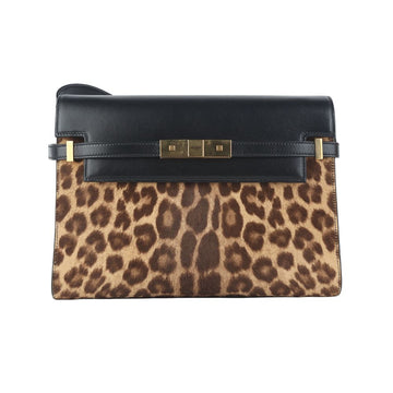 SAINT LAURENT Leopard Manhattan Schultertasche Medium 36123-2 148858169