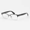 GUCCI Brille GG0751O 001 quadratisch Fashion Metall Damen Luxus Retro Schwarz Silber 62823891 [P]