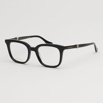 Gucci GG1497O 001 Eyeglass Frame Luxury Black Horn Square Fashion 91440886