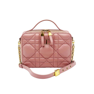 DIOR Christian S5140UNGX Pink Macro Cannage Karobag Goldene Kette 2WAY 148945744