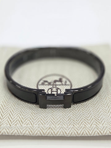 HERMES クリックアシュ ソ ブラック ヌア ブレスレット 24年 新品 H703203 148947921