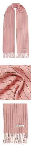 ACNE STUDIOS Stitch Stripe Wollschal Pink 23SS 415 45907405 [P]