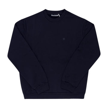 Acne Studios Face Logo Patch Unisex Sweatshirt NAVY BLUE (885) 144730509