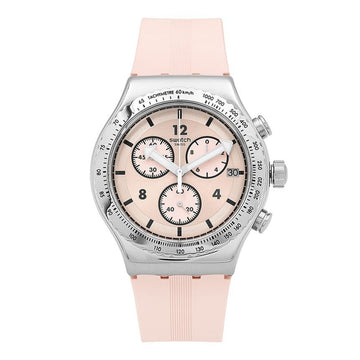 SWATCH YVS532 ESSENTIALS POPPINGLY PINK Herren-Uhren aus Polyurethan 145693516
