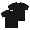COMME DES GARCONS PLAY プレイ バック レッド ハート ワッペン ユニセックス 半袖Tシャツ AX-T340-051 1 (P1T340 1) 145427705 [P]