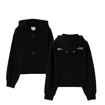 Wooyoungmi Women’s Back Logo Hoodie Black M253TS37 723B 148977792