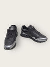 Louis Vuitton Black Silver Trousseau Leather Runaway Sneakers 148884812 [P]