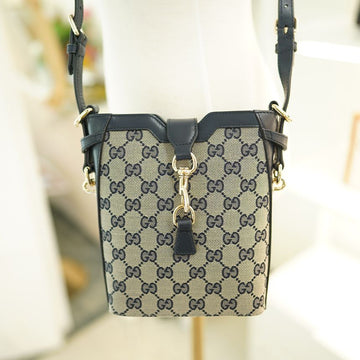 GUCCI スモールショルダーバッグ ネイビーフキャンバス 782919 FADAC 8559 148993449