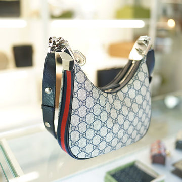 GUCCI ショルダーバッグ 699409 96GRN 4082 キャンバス ベージュ ネイビー 148998585