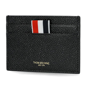 Thom Browne Tri-Stripe Pebble Grain Cardholder 149003386