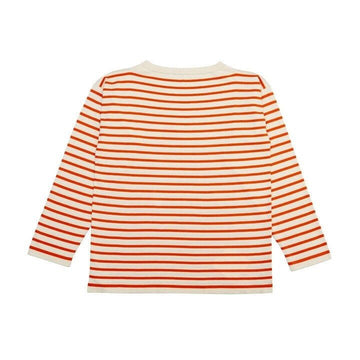 ANDERSEN ANDERSEN 25SS Boatman Stripe T-Shirt Orange 160060839 [P]