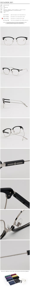 Gucci GG1439OK Square Thin Frame Fashion Luxury Gold Silver 124599982 [P]