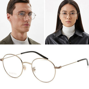 GUCCI GG1054OK 軽量ラウンドメタルフレームレトロファッションアジアンフィット 124599773