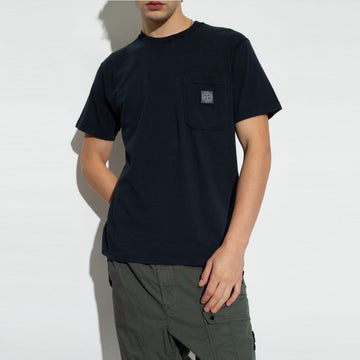 STONE ISLAND Logo-Patch T-Shirt kurzärmelig 801521957 A0020 75875346