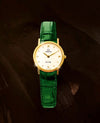 Omega Rare White Ivory Dial Women's Green Crocodile Leather Watch 144765176 [P]