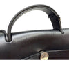 Hermes Coated Fabric Erbag 39 Bag Celie H Berlin Canvas Blue Ecru Noir 149038592 [P]