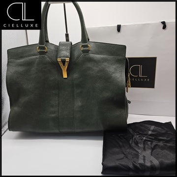 Saint Laurent Ipp Kabasik Tote Bag (Dark Green) 149041797