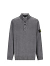 Stone Island High Neck Button Sweater 149052666 [P]