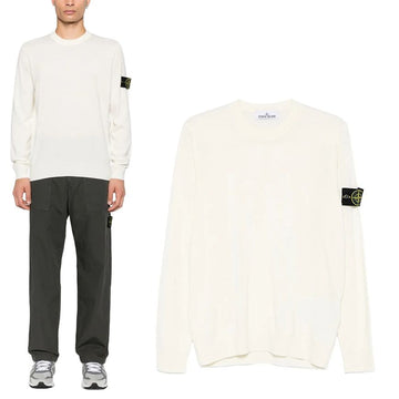 STONE ISLAND Crewneck-Patch-Sweater / Ivory (K2S155100071S00C4 V0093) 149053176