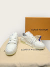 LOUIS VUITTON ホワイト LV レザー トレーナー スニーカー 149053884 [P]