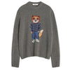 Maison Kitsune Dressed Fox Intarsia Wool Knit 149054373 [P]