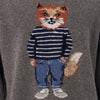 Maison Kitsune Dressed Fox Intarsia Wool Knit 149054373 [P]