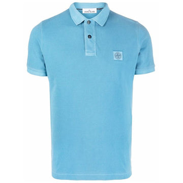 Stone Island Stone Logo Polo T-Shirt Sky Blue V0046 761522S67 51339820