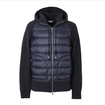 Moncler Logo Patch Knit Mix Padding Jumper 9B00020 M1241 742 149061723 [P]
