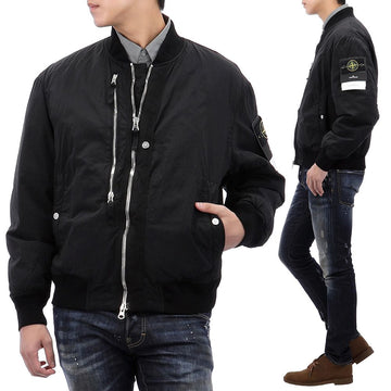 Stone Island 25FW Patch Nylon Metal Bomber Jacket 149084507