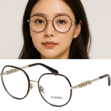 CHANEL CH2213 C429 Luxury Fashion Round Logo Decorated Eyewear Frame 144719832