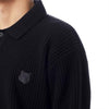 MAISON KITSUNE フォックスヘッドウールリブポロジャンパー PM00213KT1149-P199 149128086 [P]