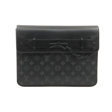 LOUIS VUITTON Monogram Eclipse Canvas Pochette Streamer Clutch M80107 149128154