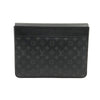 Louis Vuitton Monogram Eclipse Canvas Pochette Steamer Clutch (Built-in Chip) M80107 149128154 [P]