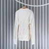 Louis Vuitton Embellished Cable Wool Blend Knit XL 25SS 149133316 [P]