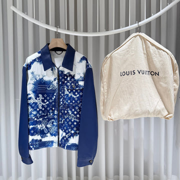 LOUIS VUITTON Monogram Bandana Lederjacke 58 149134888