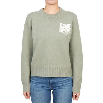 MAISON KITSUNE Fuchs-Kopf Intarsia Damen Strick NW00808KM0329 0396 149148804