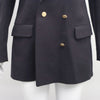 Burberry Women's Button Detail Navy Jacket 39135557 149154547 [P]