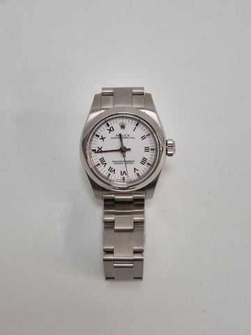 ROLEX Oyster Perpetual 26mm Stahl 176200 Weißes Zifferblatt 149154601